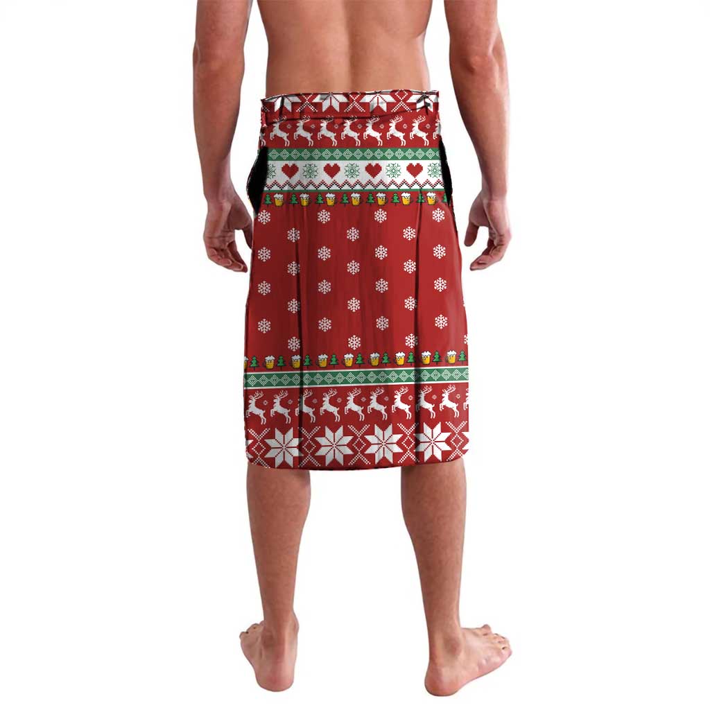 Funny Reindeer Reinbeer Christmas Lavalava Xmas Holiday Patterns - Wonder Print Shop