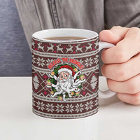 Funny Santa Claus Release The Kringle Christmas Ceramic Mug Xmas Holiday Patterns - Wonder Print Shop