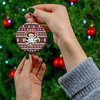 Funny Santa Claus Release The Kringle Christmas Ceramic Ornament Xmas Holiday Patterns - Wonder Print Shop
