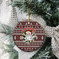 Funny Santa Claus Release The Kringle Christmas Ceramic Ornament Xmas Holiday Patterns - Wonder Print Shop