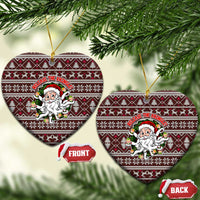 Funny Santa Claus Release The Kringle Christmas Ceramic Ornament Xmas Holiday Patterns - Wonder Print Shop