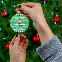 Funny Santa Claus Christmas Ceramic Ornament Xmas Holiday Patterns - Wonder Print Shop