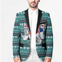 Funny Shark Christmas Blazer Xmas Holiday Patterns - Wonder Print Shop