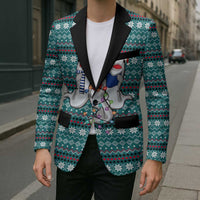 Funny Shark Christmas Blazer Xmas Holiday Patterns - Wonder Print Shop