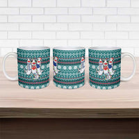 Funny Shark Christmas Ceramic Mug Xmas Holiday Patterns - Wonder Print Shop