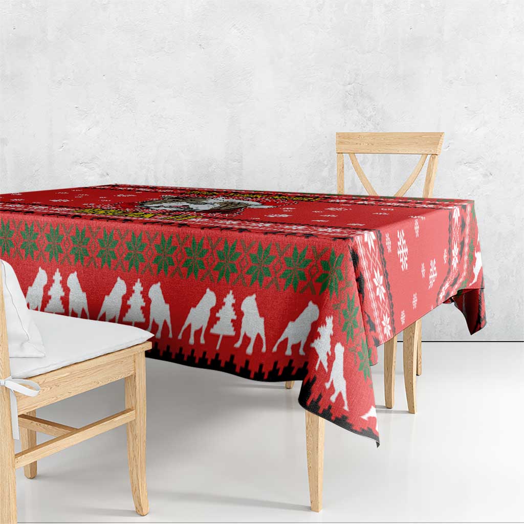 Give Your Heart Pitbull Dog Christmas Tablecloth Xmas Holiday Patterns - Wonder Print Shop