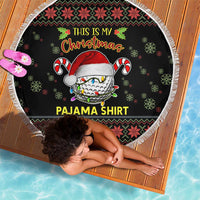 Golf Pajama Christmas Beach Blanket Xmas Holiday Patterns - Wonder Print Shop