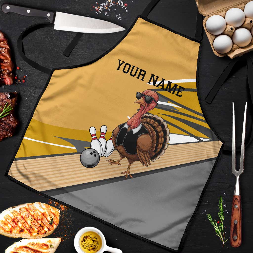 Personalized Cool Turkey Bowling Apron with Sunglasses Pins - Wonder Print Shop