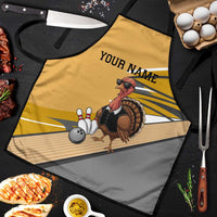 Personalized Cool Turkey Bowling Apron with Sunglasses Pins - Wonder Print Shop