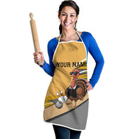 Personalized Cool Turkey Bowling Apron with Sunglasses Pins - Wonder Print Shop