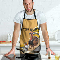 Personalized Cool Turkey Bowling Apron with Sunglasses Pins - Wonder Print Shop