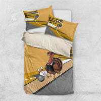 Personalized Cool Turkey Bowling Bedding Set with Sunglasses Pins - Wonder Print Shop