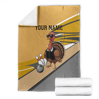 Personalized Cool Turkey Bowling Blanket with Sunglasses Pins - Wonder Print Shop
