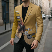 Personalized Cool Turkey Bowling Blazer with Sunglasses Pins - Wonder Print Shop