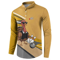 Personalized Cool Turkey Bowling Button Sweatshirt with Sunglasses Pins - Wonder Print Shop