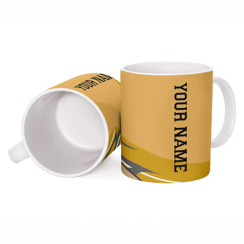 Personalized Cool Turkey Bowling Ceramic Mug with Sunglasses Pins - Wonder Print Shop
