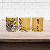 Personalized Cool Turkey Bowling Ceramic Mug with Sunglasses Pins - Wonder Print Shop
