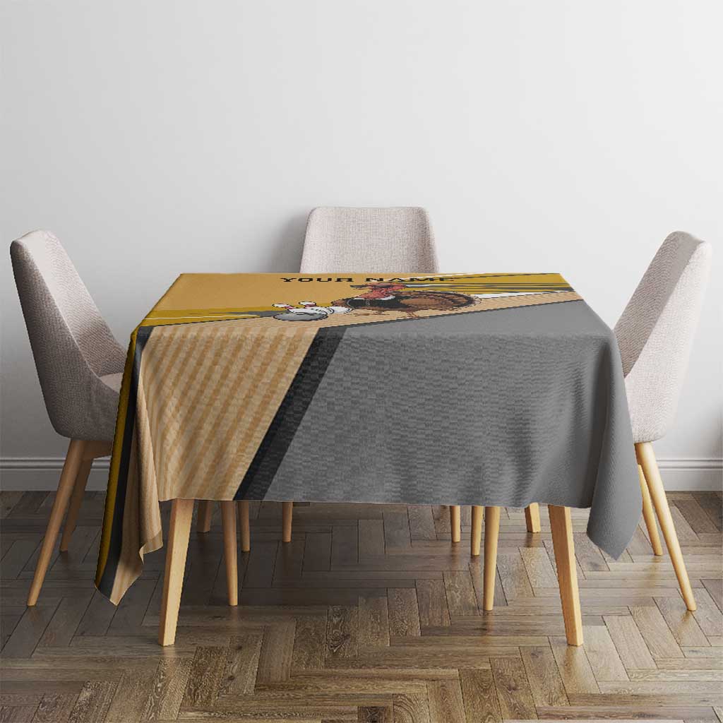 Personalized Cool Turkey Bowling Tablecloth with Sunglasses Pins - Wonder Print Shop