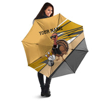 Personalized Cool Turkey Bowling Umbrella with Sunglasses Pins - Wonder Print Shop
