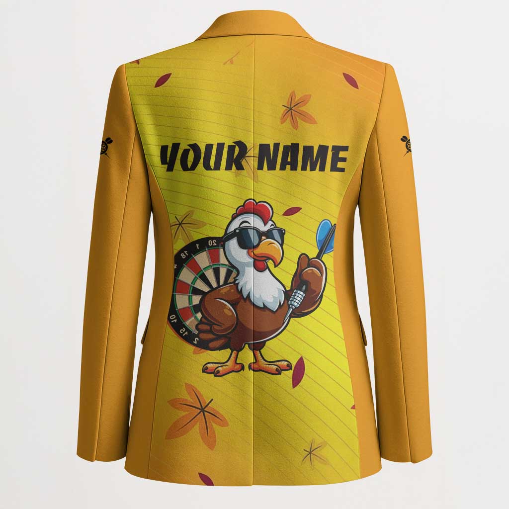 Personalized Funny Turkey Darts Blazer with Sunglasses Dartboard - Wonder Print Shop