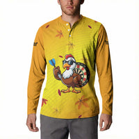 Personalized Funny Turkey Darts Button Sweatshirt with Sunglasses Dartboard - Wonder Print Shop