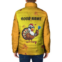 Personalized Funny Turkey Darts Padded Jacket with Sunglasses Dartboard - Wonder Print Shop
