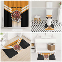 Personalized Funny Turkey Bowling Bathroom Set with Cartoon Pins Thanksgiving - Wonder Print Shop