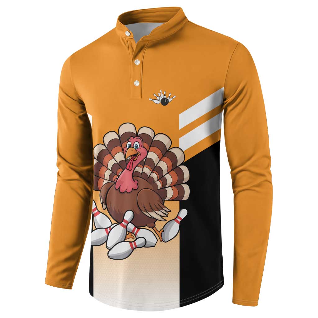 Personalized Funny Turkey Bowling Button Sweatshirt with Cartoon Pins Thanksgiving - Wonder Print Shop