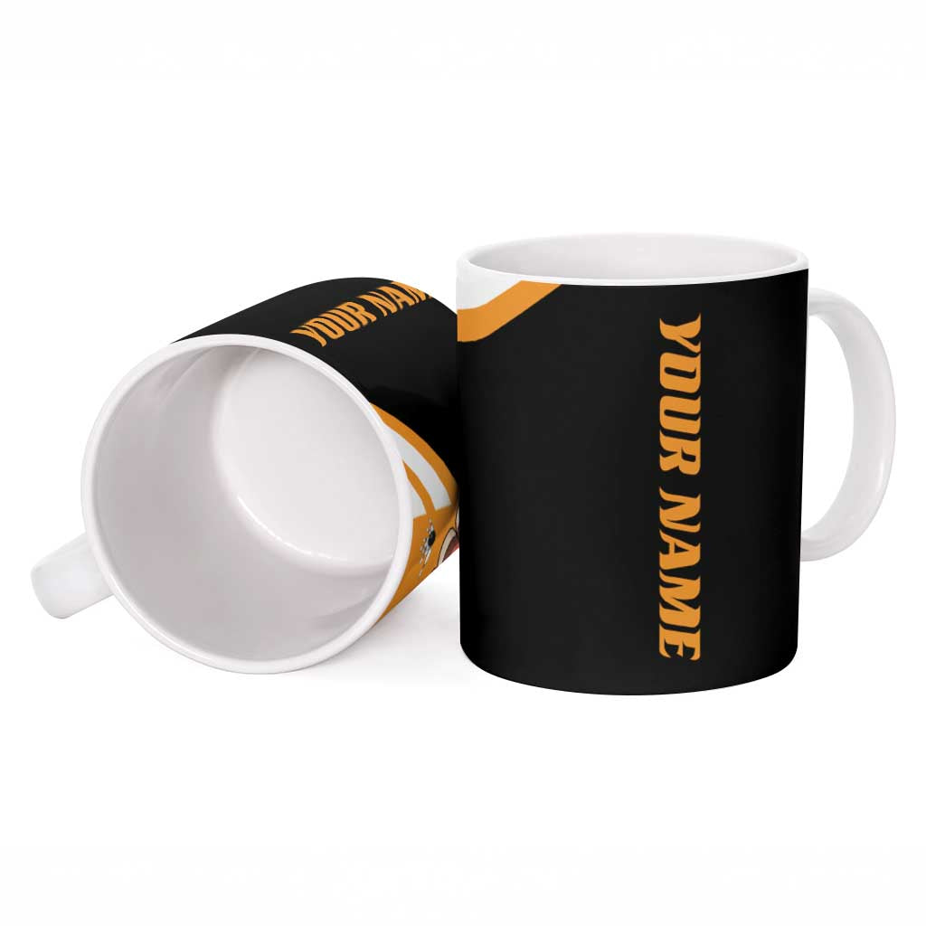 Personalized Funny Turkey Bowling Ceramic Mug with Cartoon Pins Thanksgiving - Wonder Print Shop