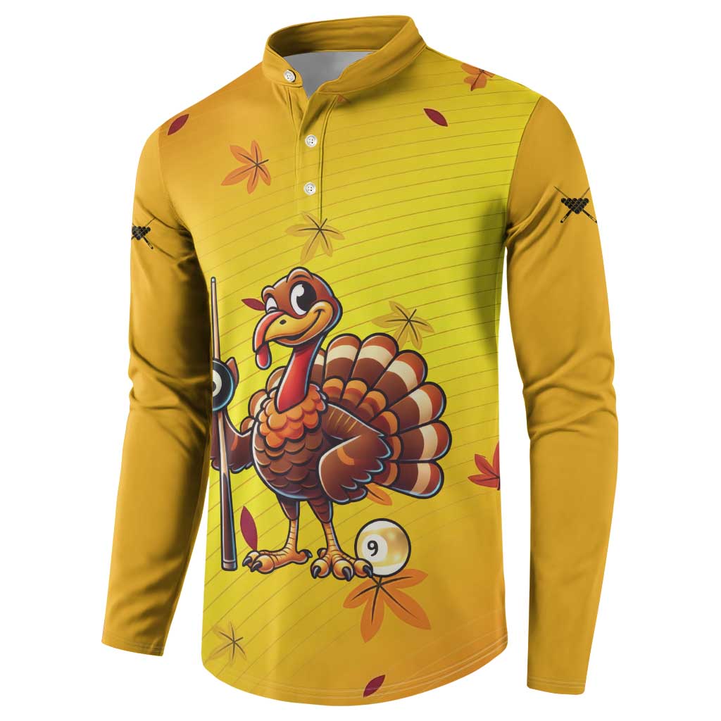 Personalized Funny Turkey Billiards Button Sweatshirt with Pool Cue and Balls Thanksgiving Design - Wonder Print Shop