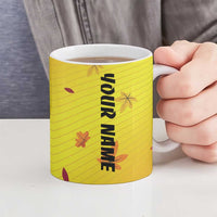 Personalized Funny Turkey Billiards Ceramic Mug with Pool Cue and Balls Thanksgiving Design - Wonder Print Shop