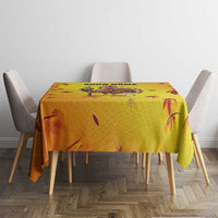 Personalized Funny Turkey Billiards Tablecloth with Pool Cue and Balls Thanksgiving Design - Wonder Print Shop