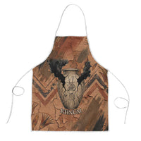 Khnum Apron Ancient Egyptian Earthy Cracked Papyrus - Divine Potter - Wonder Print Shop