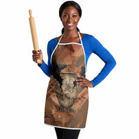 Khnum Apron Ancient Egyptian Earthy Cracked Papyrus - Divine Potter - Wonder Print Shop