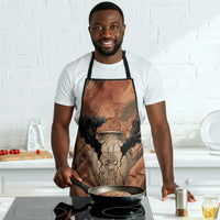 Khnum Apron Ancient Egyptian Earthy Cracked Papyrus - Divine Potter - Wonder Print Shop