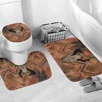Khnum Bathroom Set Ancient Egyptian Earthy Cracked Papyrus - Divine Potter - Wonder Print Shop