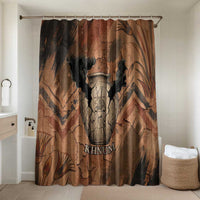 Khnum Bathroom Set Ancient Egyptian Earthy Cracked Papyrus - Divine Potter - Wonder Print Shop