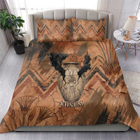 Khnum Bedding Set Ancient Egyptian Earthy Cracked Papyrus - Divine Potter - Wonder Print Shop