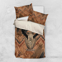 Khnum Bedding Set Ancient Egyptian Earthy Cracked Papyrus - Divine Potter - Wonder Print Shop