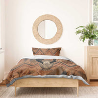 Khnum Bedding Set Ancient Egyptian Earthy Cracked Papyrus - Divine Potter - Wonder Print Shop
