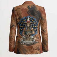 Khnum Blazer Ancient Egyptian Earthy Cracked Papyrus - Divine Potter - Wonder Print Shop