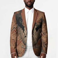Khnum Blazer Ancient Egyptian Earthy Cracked Papyrus - Divine Potter - Wonder Print Shop