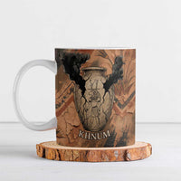 Khnum Ceramic Mug Ancient Egyptian Earthy Cracked Papyrus - Divine Potter - Wonder Print Shop