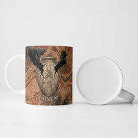 Khnum Ceramic Mug Ancient Egyptian Earthy Cracked Papyrus - Divine Potter - Wonder Print Shop