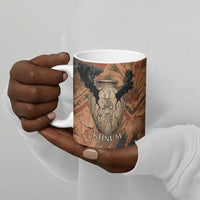 Khnum Ceramic Mug Ancient Egyptian Earthy Cracked Papyrus - Divine Potter - Wonder Print Shop