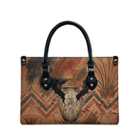 Khnum Leather Bag Ancient Egyptian Earthy Cracked Papyrus - Divine Potter - Wonder Print Shop