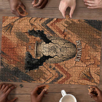 Khnum Puzzle Ancient Egyptian Earthy Cracked Papyrus - Divine Potter - Wonder Print Shop