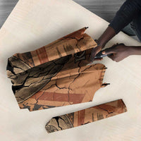 Khnum Umbrella Ancient Egyptian Earthy Cracked Papyrus - Divine Potter - Wonder Print Shop