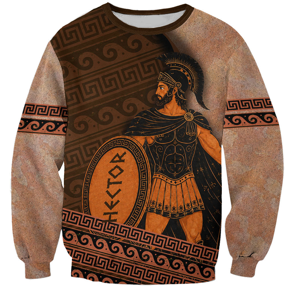 Hector Of Troy Sweatshirt Ancient Greek Mythology Pottery Trojan Warrior
