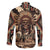 native-american-skull-family-matching-long-sleeve-bodycon-dress-and-hawaiian-shirt-with-tribal-prints